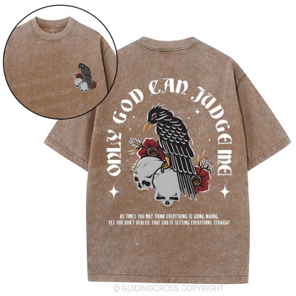 Only God Can Judge Me Christian Washed T-Shirt