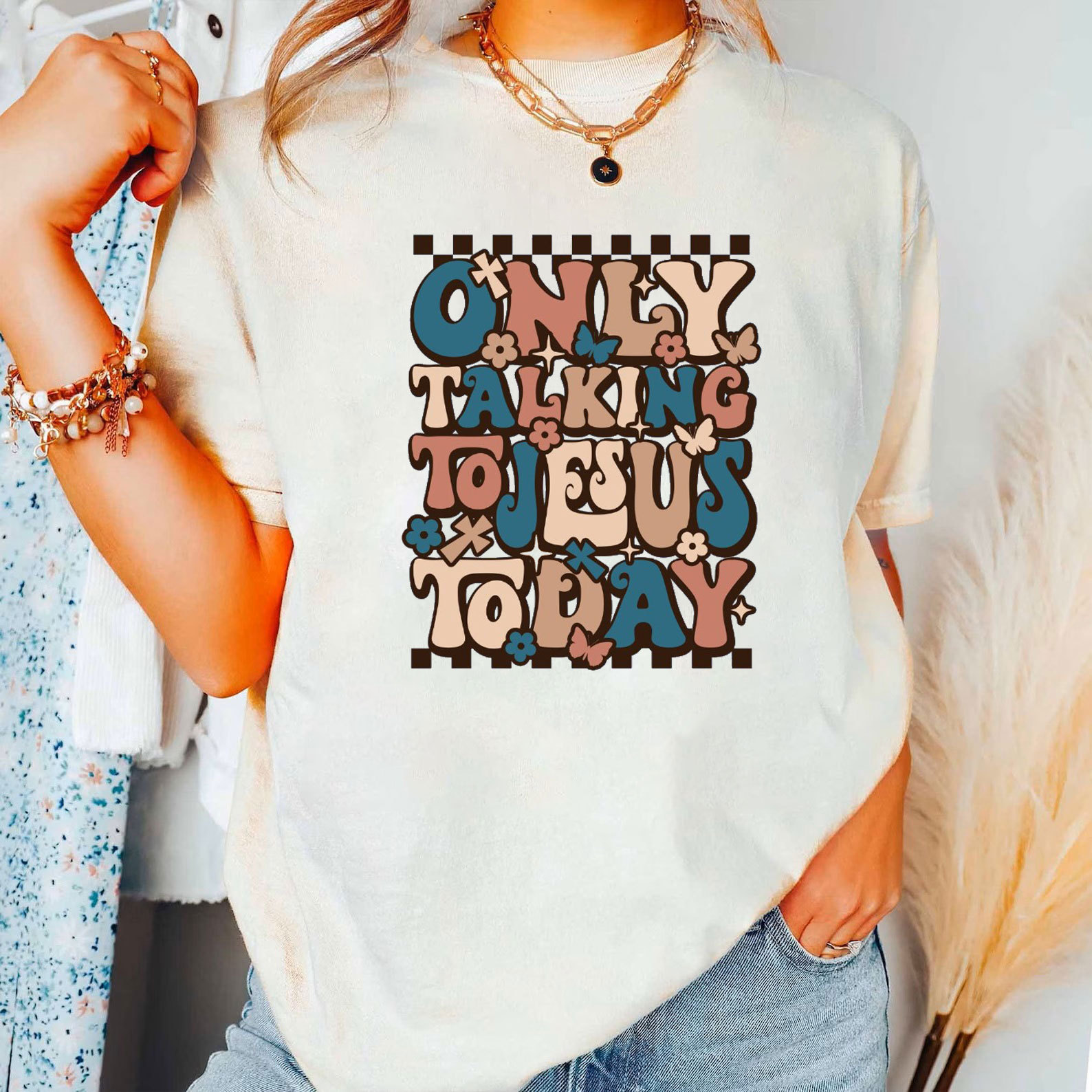 Only Talking To Jesus Today Christian T-Shirt