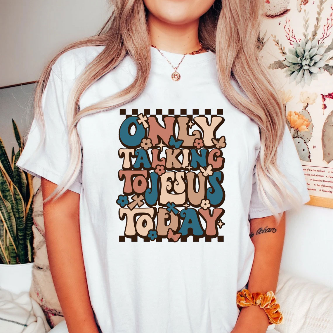 Only Talking To Jesus Today Christian T-Shirt