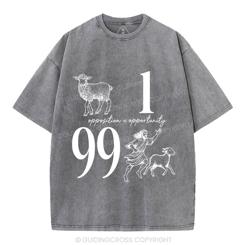 Opposition And Opportunity Christian Washed T-Shirt