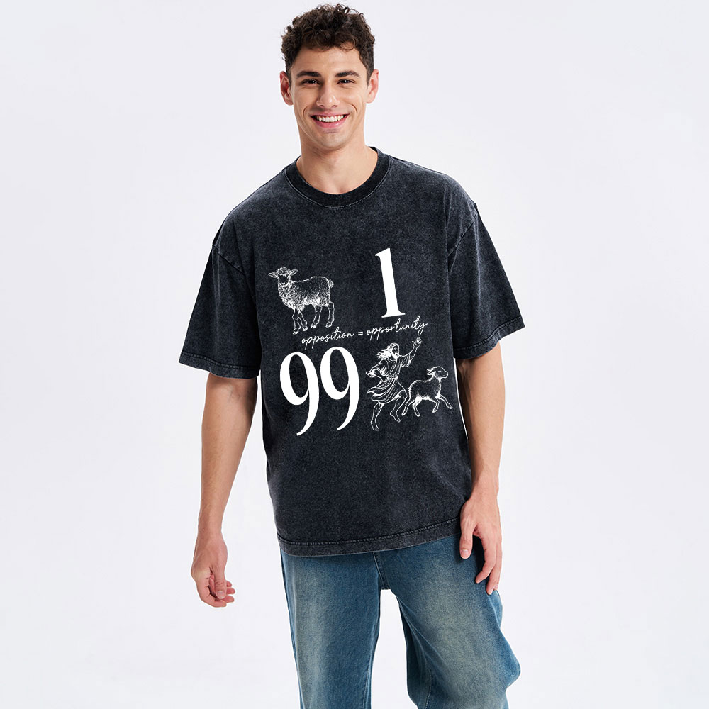 Opposition And Opportunity Christian Washed T-Shirt
