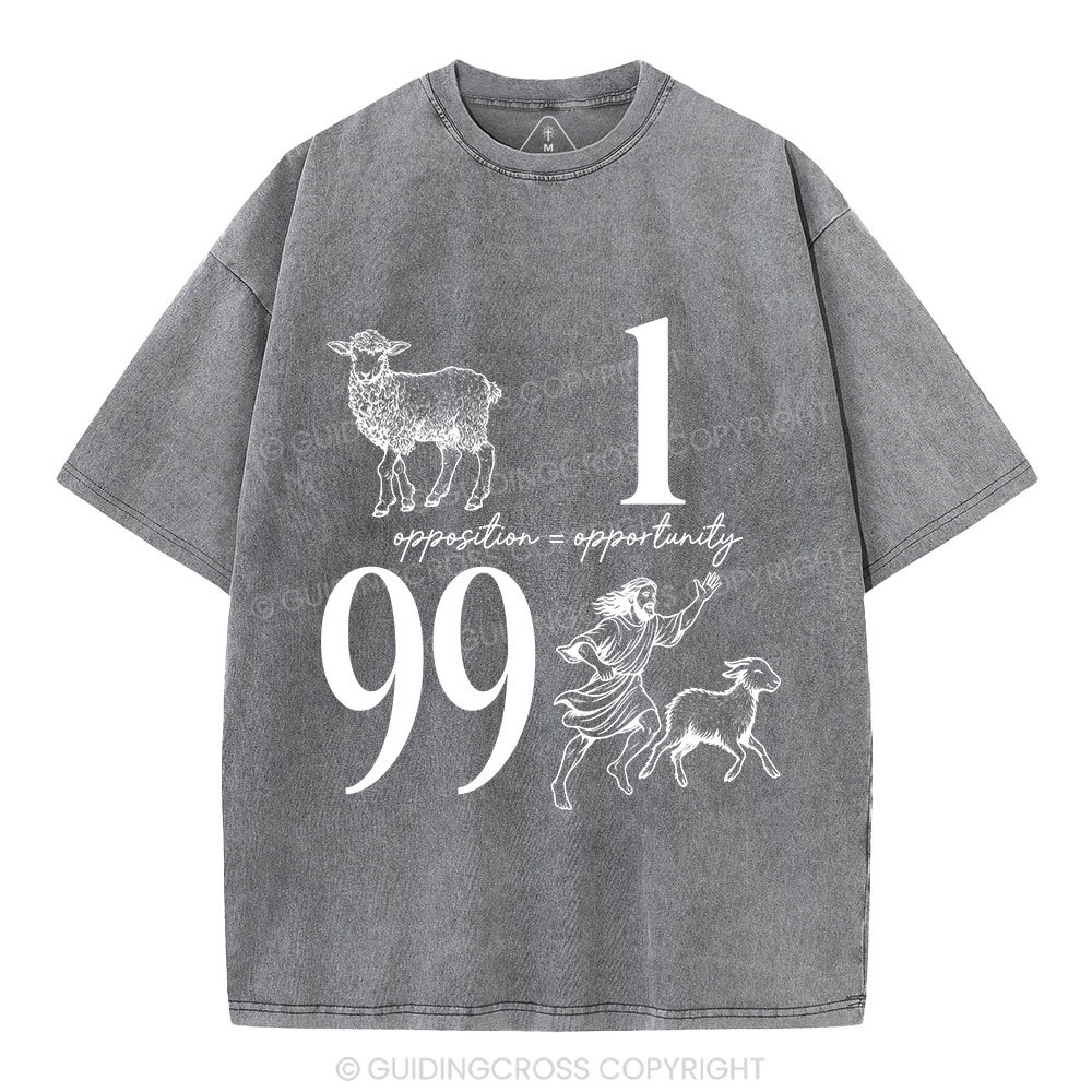 Opposition And Opportunity Christian Washed T-Shirt