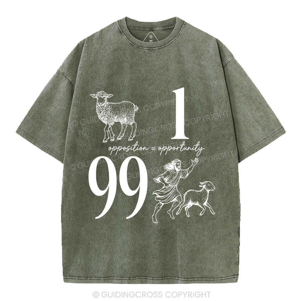 Opposition And Opportunity Christian Washed T-Shirt