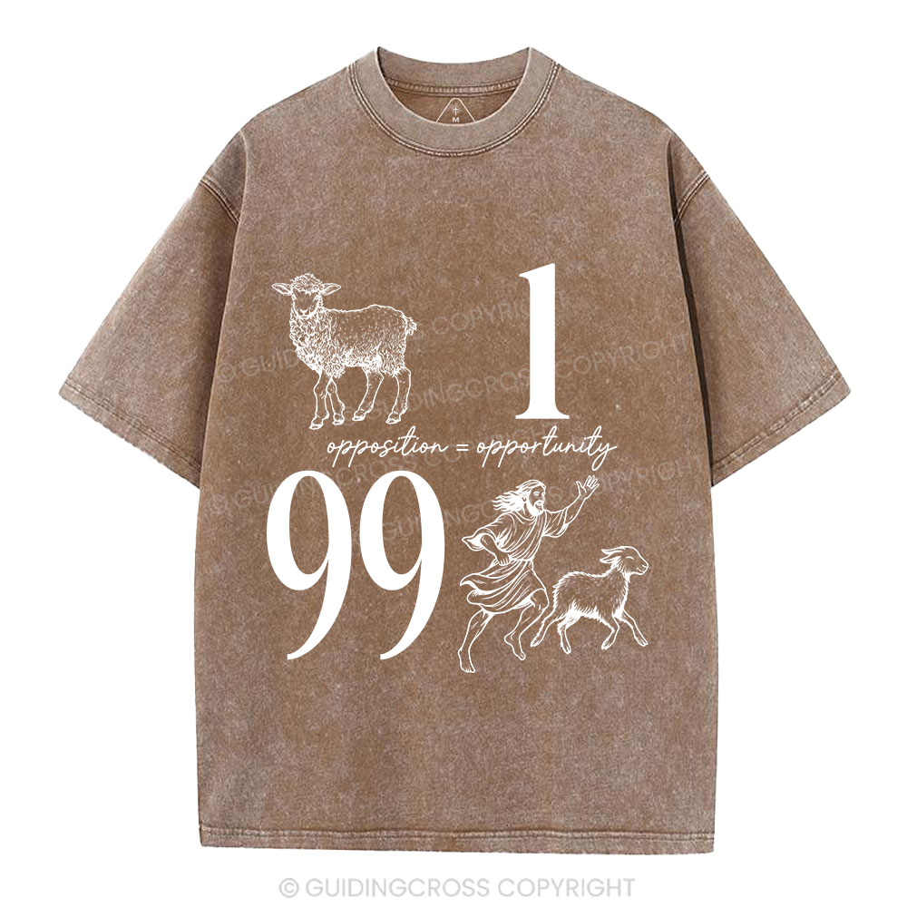 Opposition And Opportunity Christian Washed T-Shirt