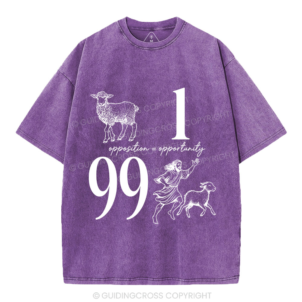 Opposition And Opportunity Christian Washed T-Shirt