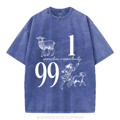 Opposition And Opportunity Christian Washed T-Shirt