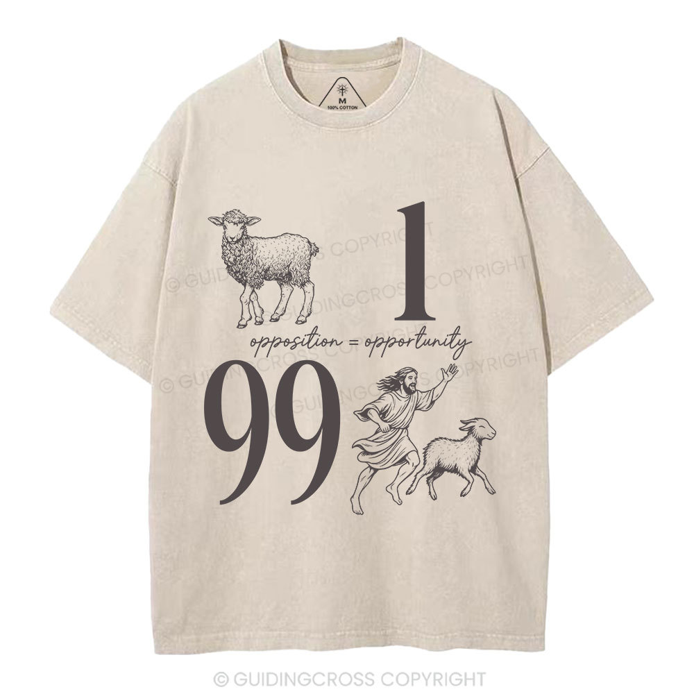 Opposition And Opportunity Christian Washed T-Shirt