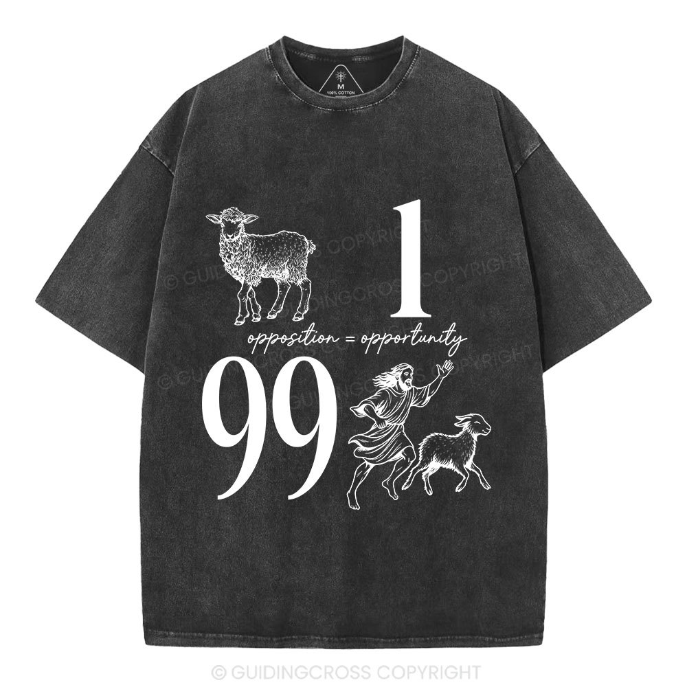 Opposition And Opportunity Christian Washed T-Shirt