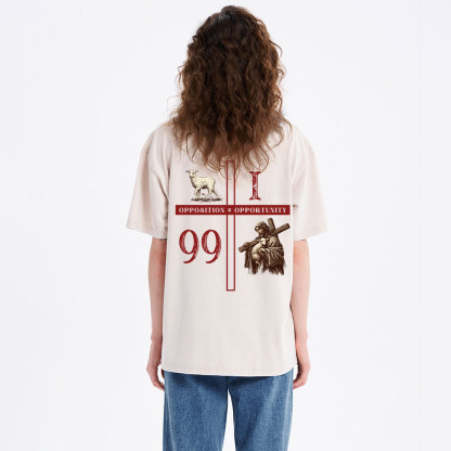 Opposition Equals Opportinity Christian Washed T-Shirt