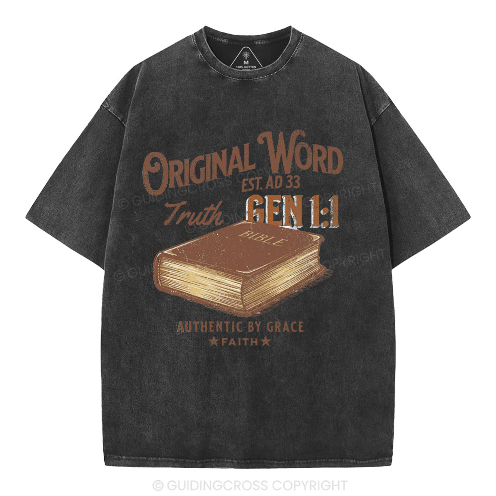 Original Word Truth Christian Washed T-Shirt