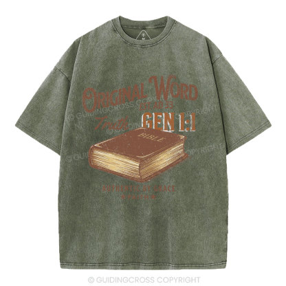 Original Word Truth Christian Washed T-Shirt