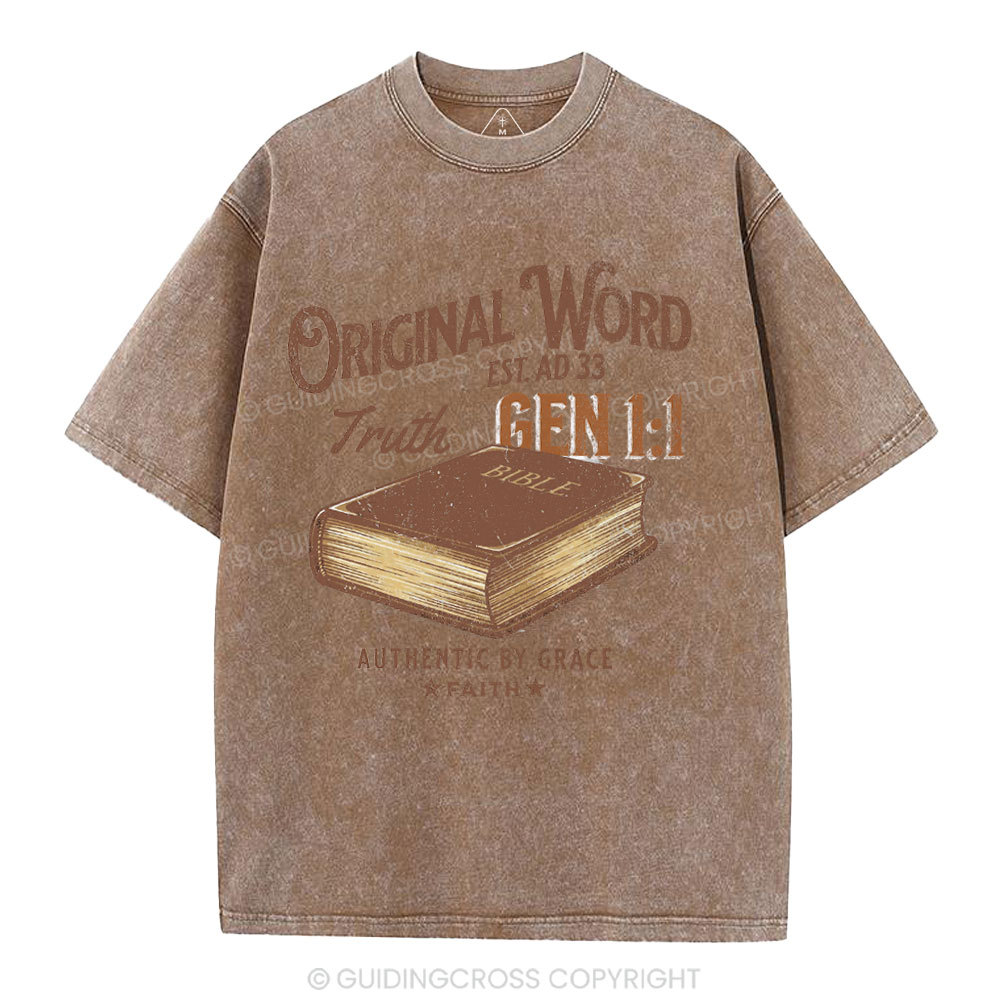 Original Word Truth Christian Washed T-Shirt