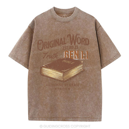 Original Word Truth Christian Washed T-Shirt