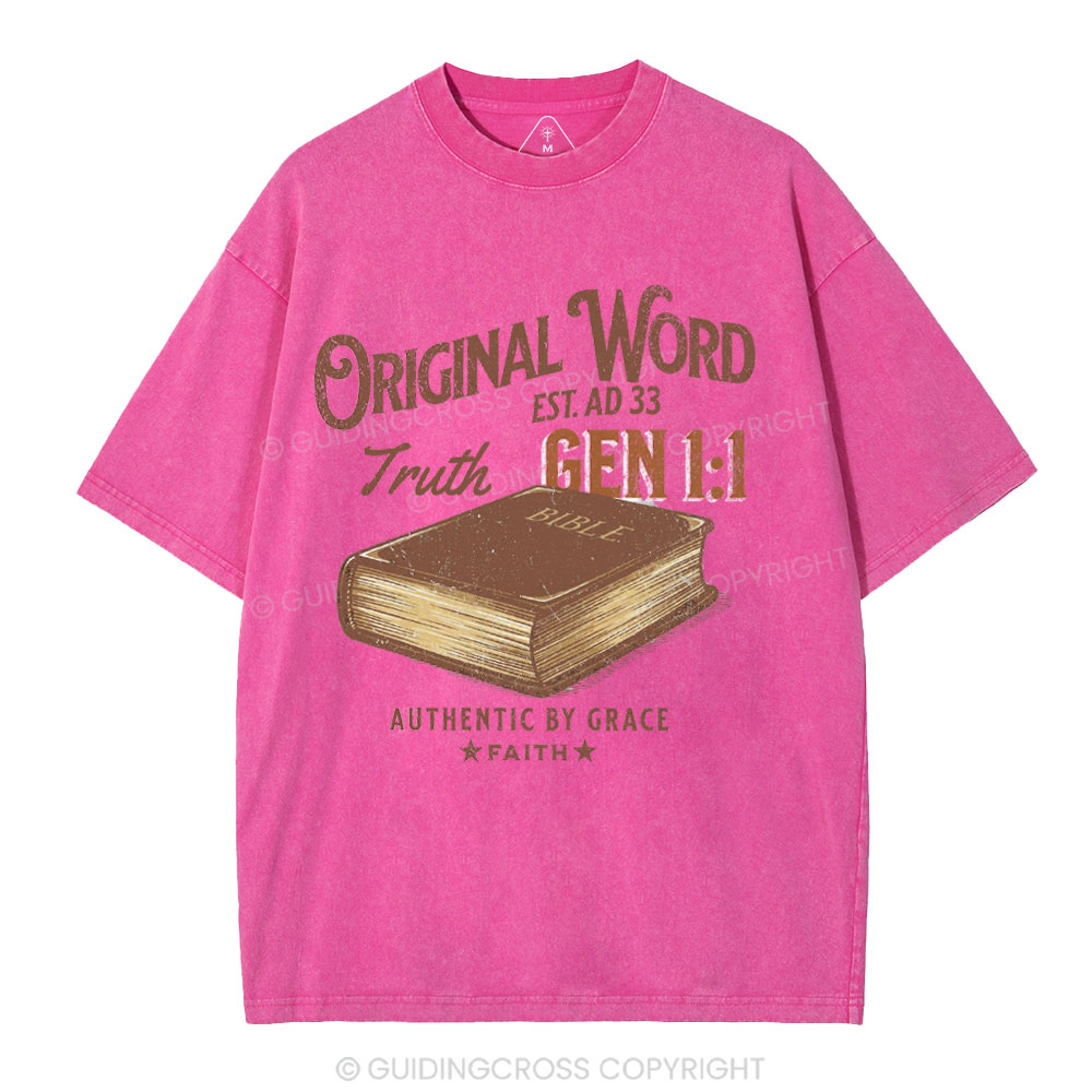 Original Word Truth Christian Washed T-Shirt