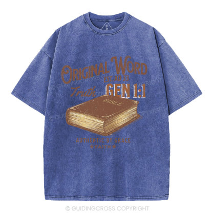 Original Word Truth Christian Washed T-Shirt