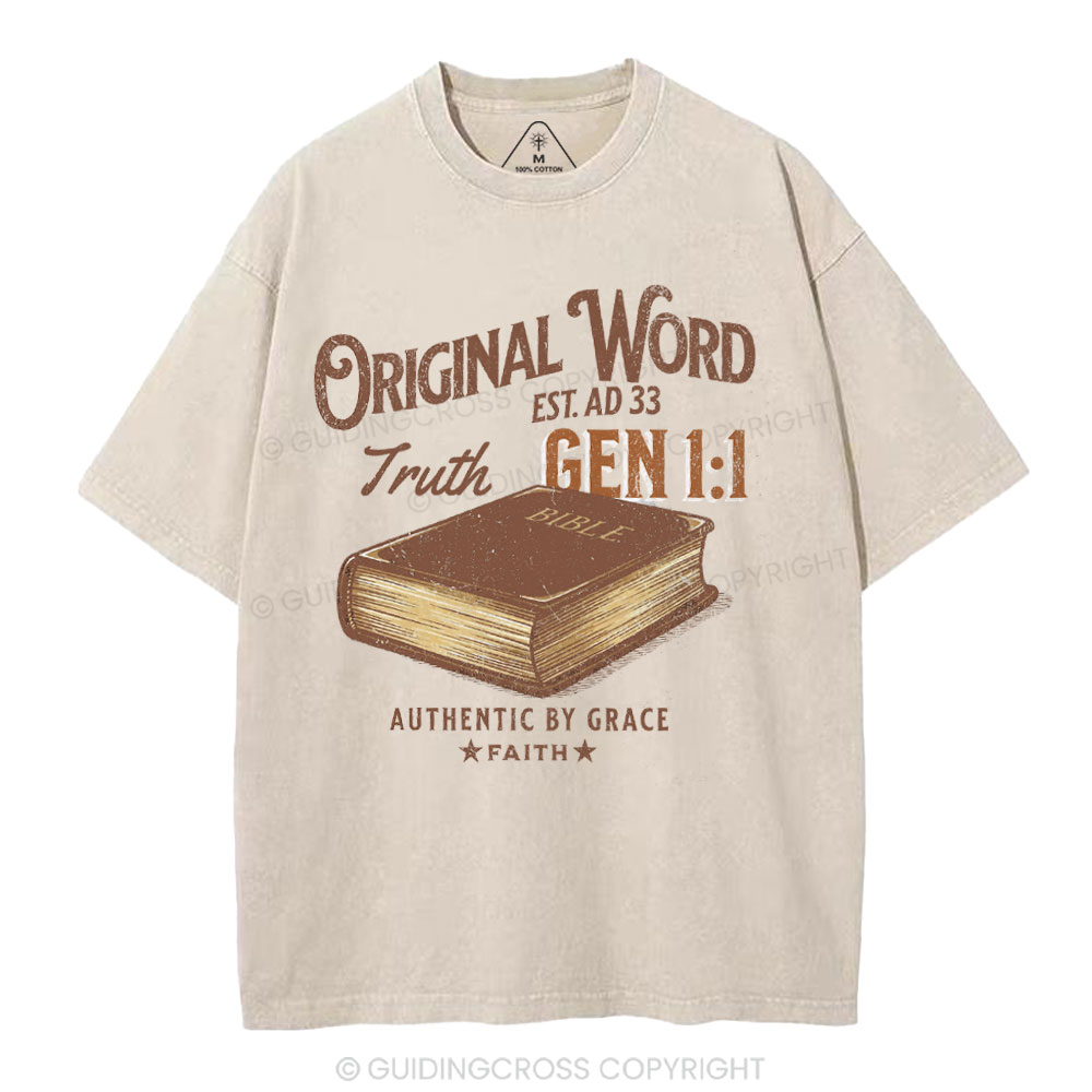 Original Word Truth Christian Washed T-Shirt