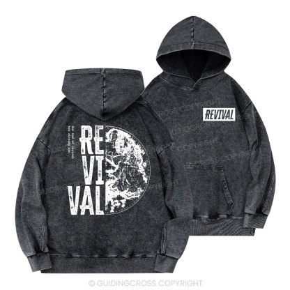 Our God Of Revival Christian Washed Hoodie