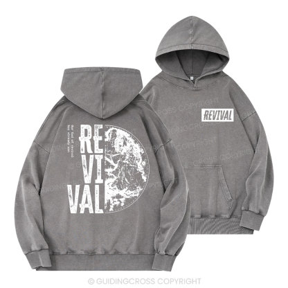 Our God Of Revival Christian Washed Hoodie