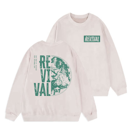 Our God Of Revival Christian Washed Sweatshirt