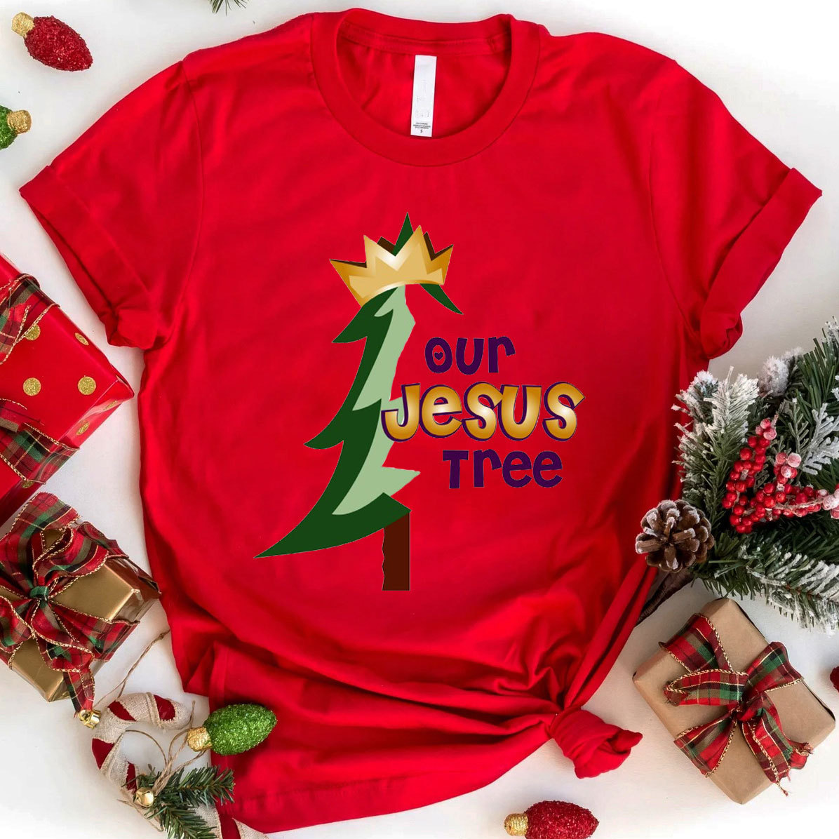 Our Jesus Tree Christian T-Shirt