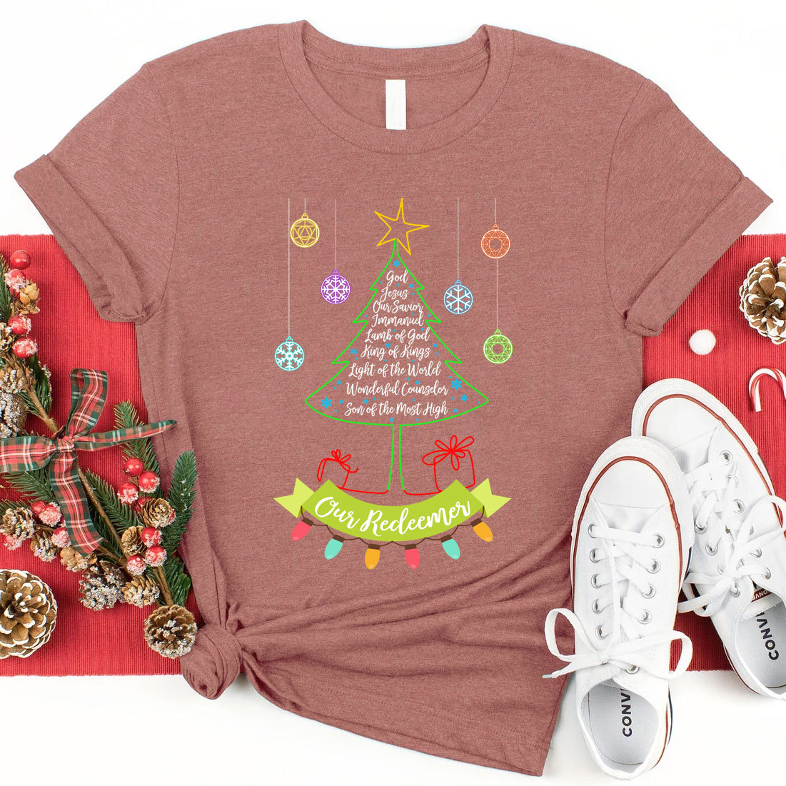 Our Redeemes Christian Christmas T-Shirt