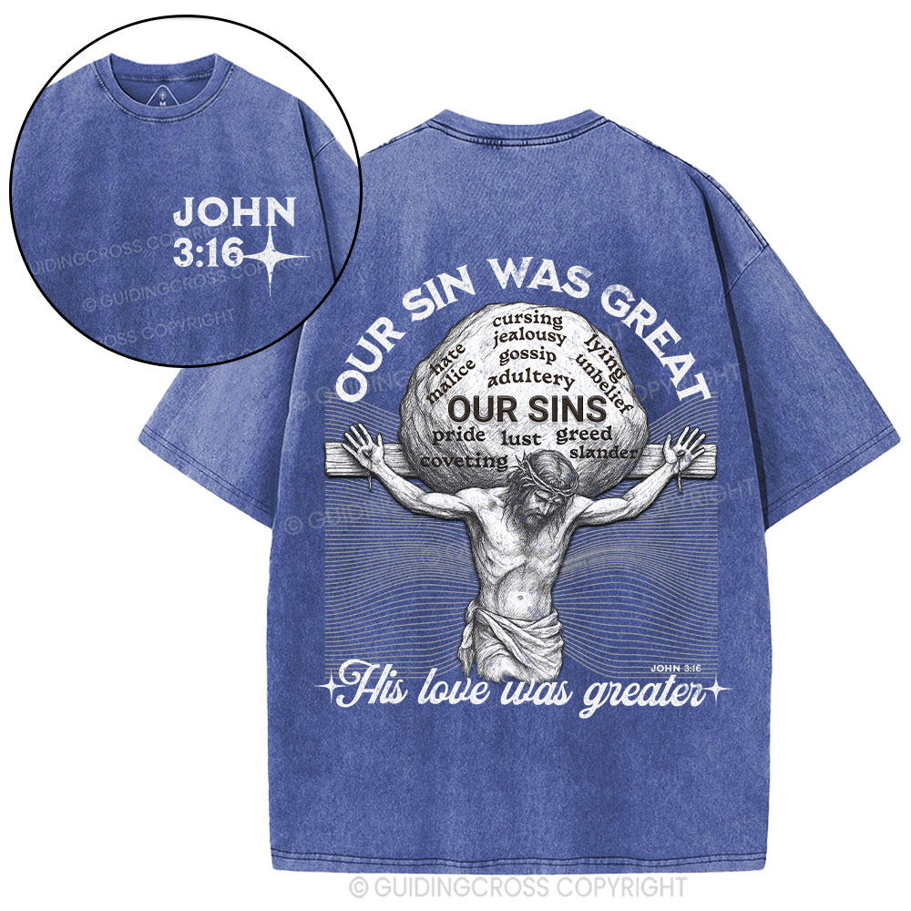 New-Sample Christian Washed T-Shirt Sale - GuidingCross