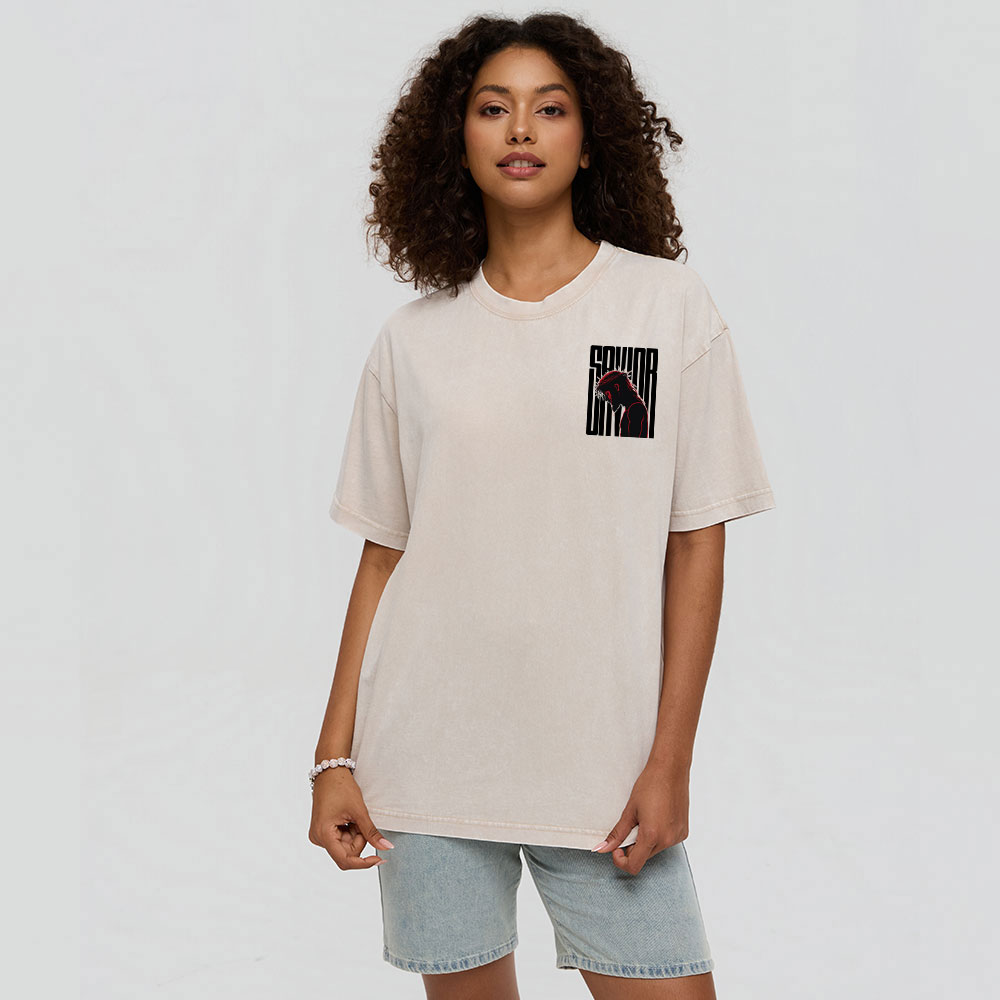 Our World Needs A Savior Christian Washed T-Shirt