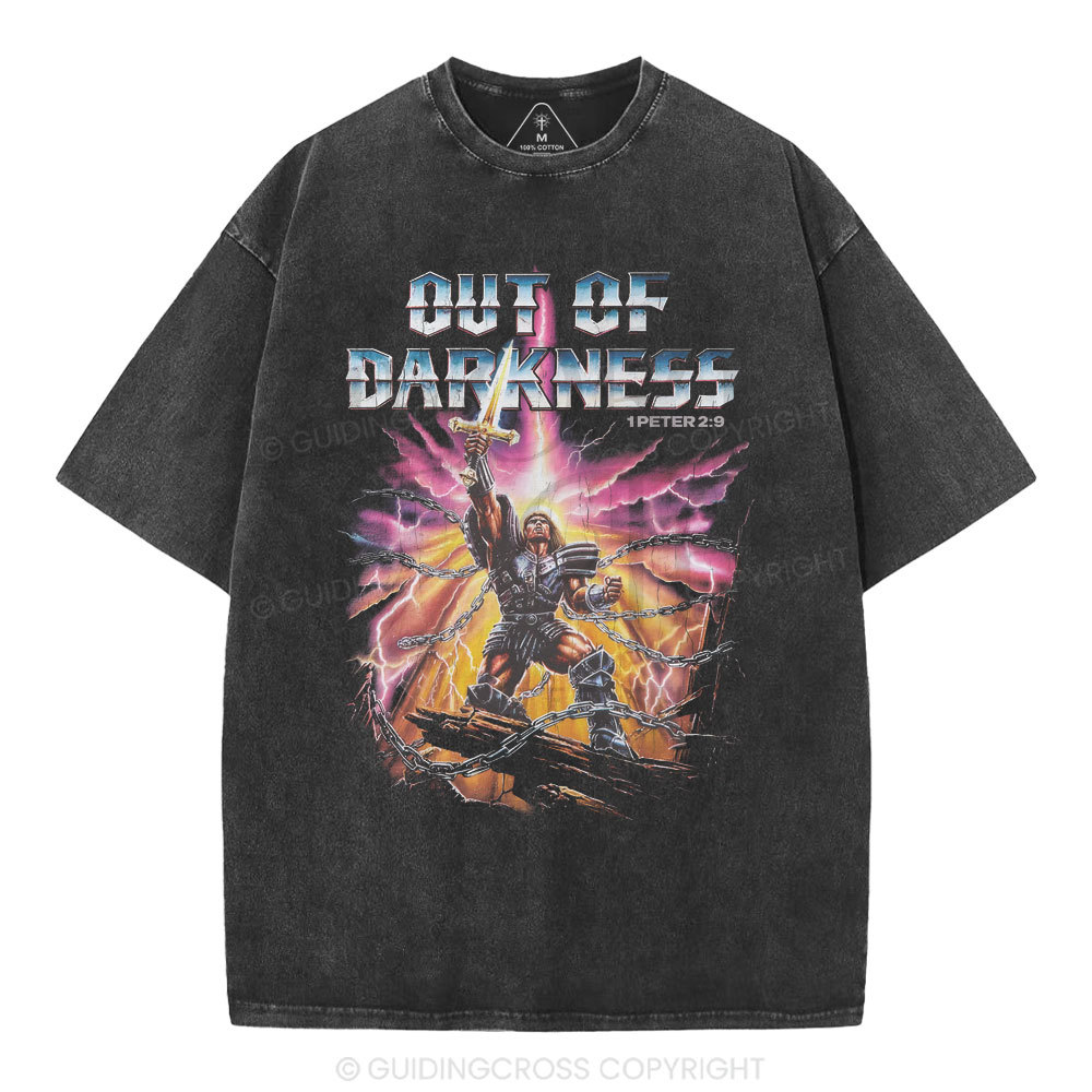 Out Of Darkness Christian Washed T-Shirt