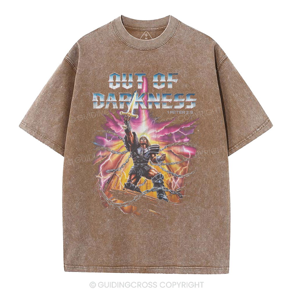 Out Of Darkness Christian Washed T-Shirt