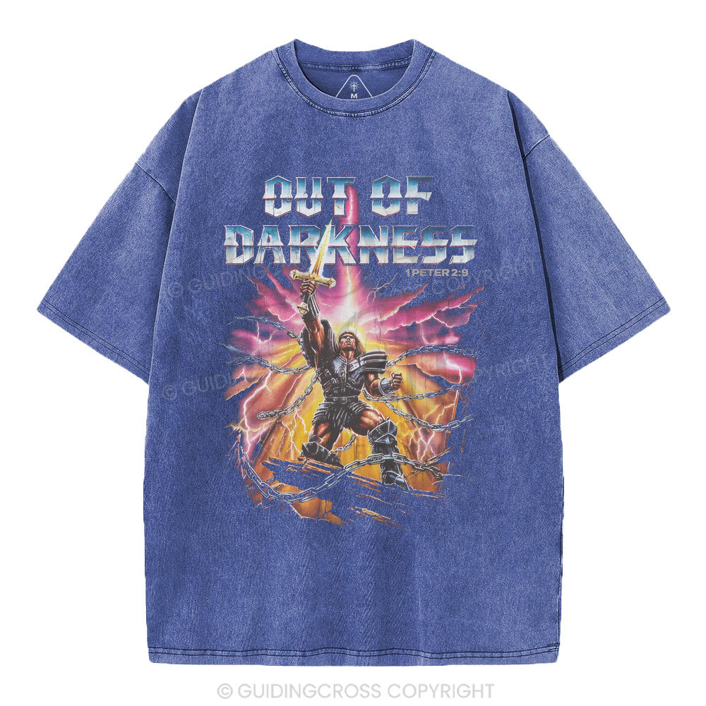 Out Of Darkness Christian Washed T-Shirt