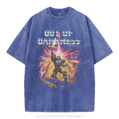Out Of Darkness Christian Washed T-Shirt
