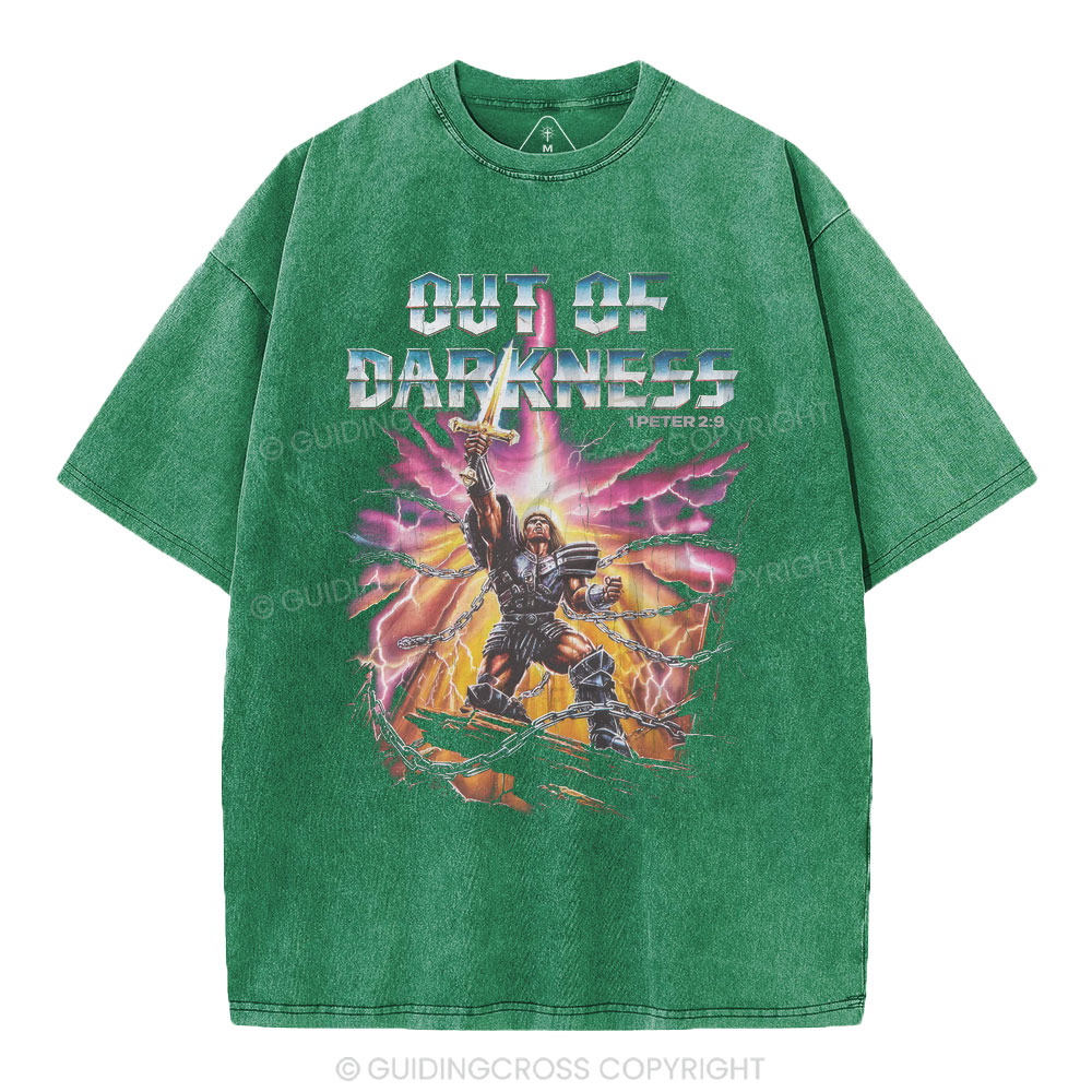 Out Of Darkness Christian Washed T-Shirt
