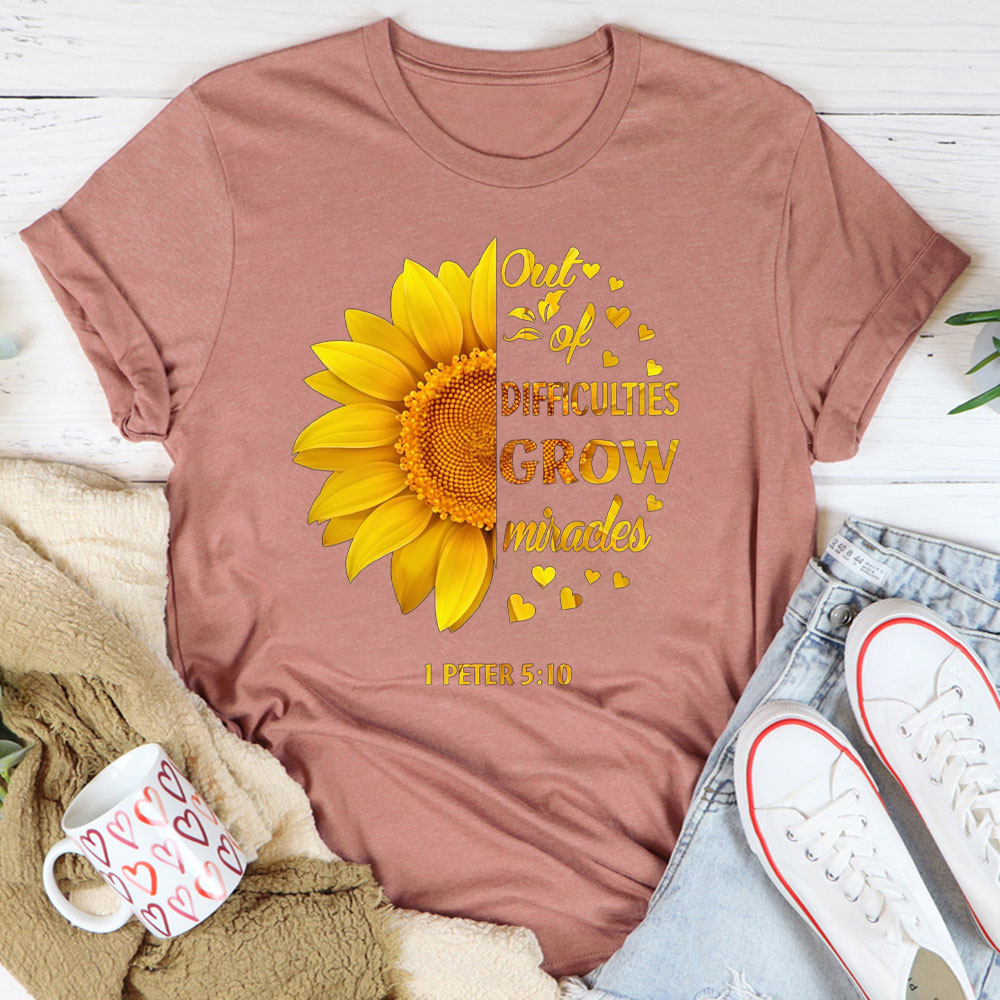 Out Of Difficulties Christian T-Shirt