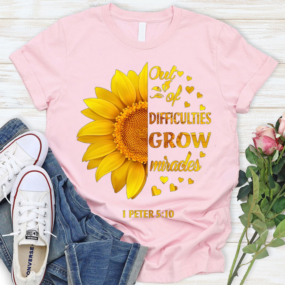 Out Of Difficulties Christian T-Shirt