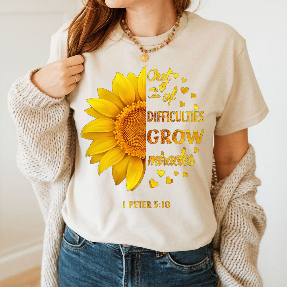 Out Of Difficulties Christian T-Shirt