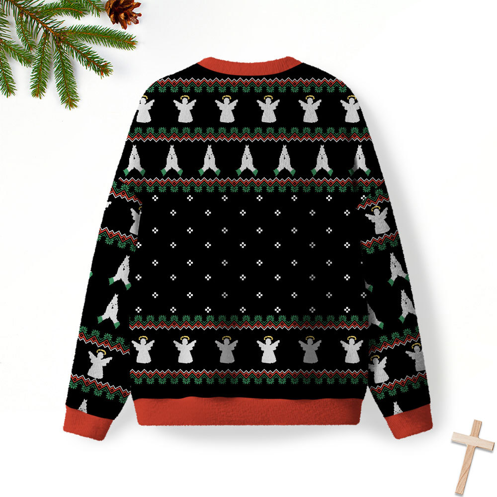 Overstimulated But Festive Christian Lightweight Sweater