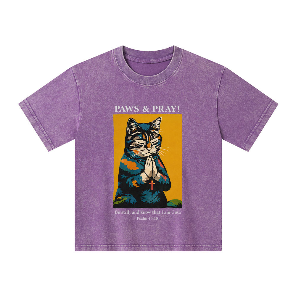 PAWS & PRAY Christian Washed T-Shirt