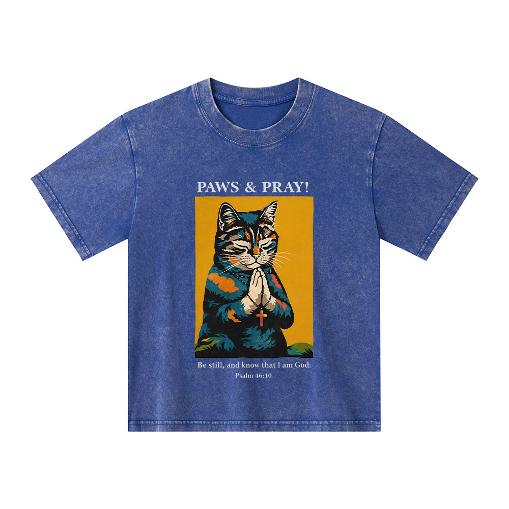 PAWS & PRAY Christian Washed T-Shirt