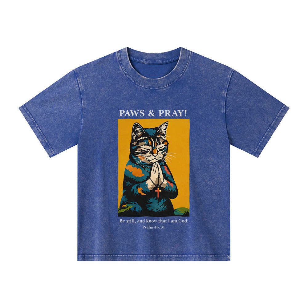 PAWS & PRAY Christian Washed T-Shirt