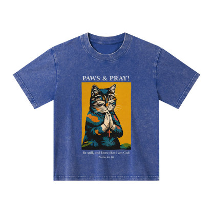 PAWS & PRAY Christian Washed T-Shirt