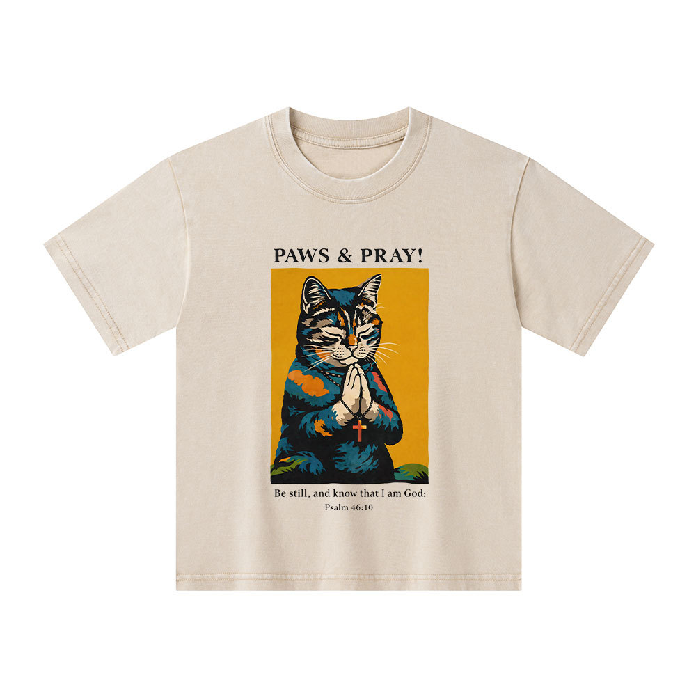 PAWS & PRAY Christian Washed T-Shirt