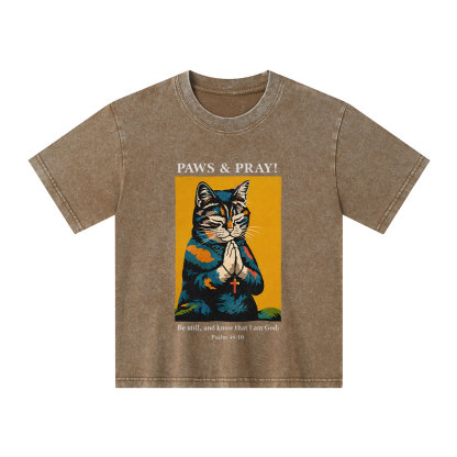 PAWS & PRAY Christian Washed T-Shirt