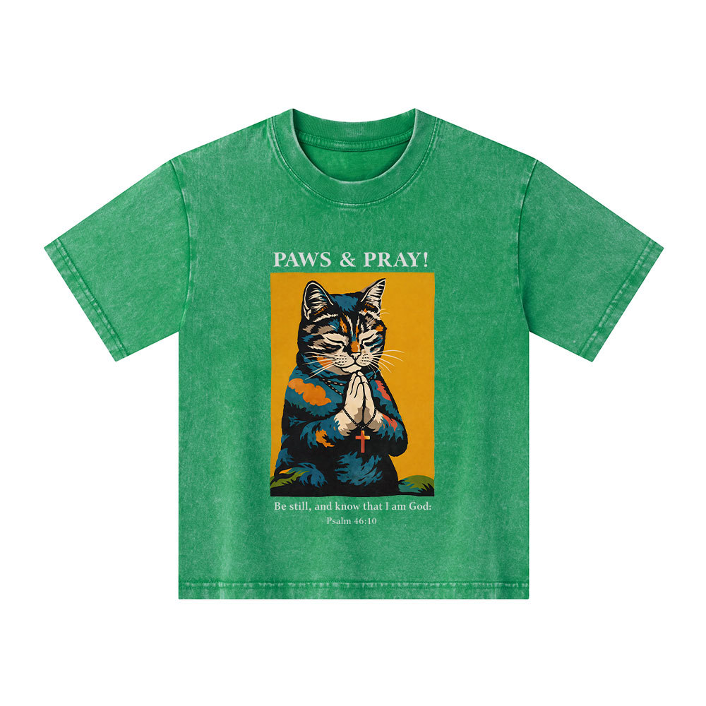 PAWS & PRAY Christian Washed T-Shirt