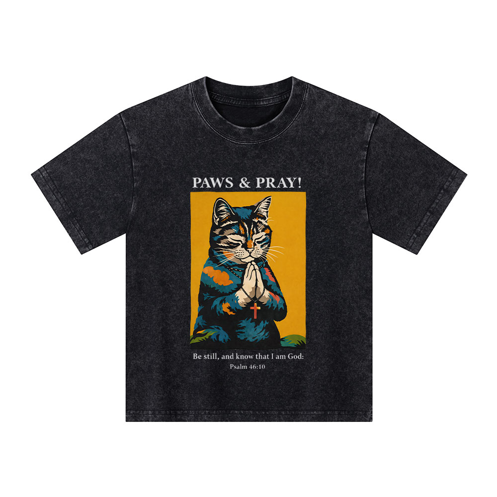 PAWS & PRAY Christian Washed T-Shirt