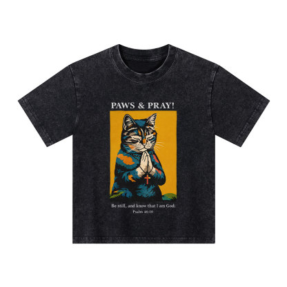 PAWS & PRAY Christian Washed T-Shirt