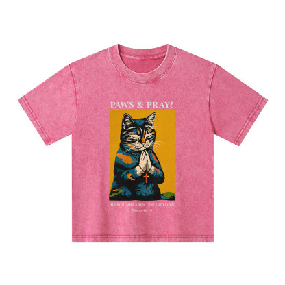 PAWS & PRAY Christian Washed T-Shirt