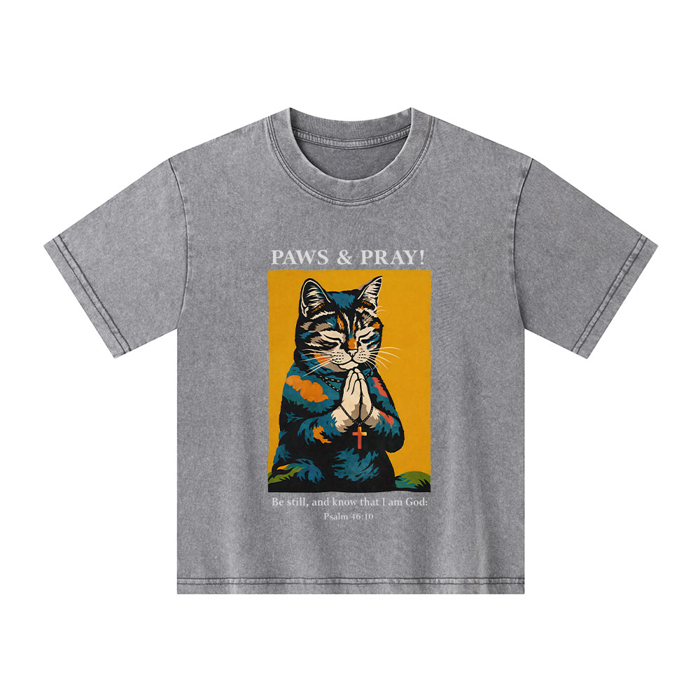 PAWS & PRAY Christian Washed T-Shirt