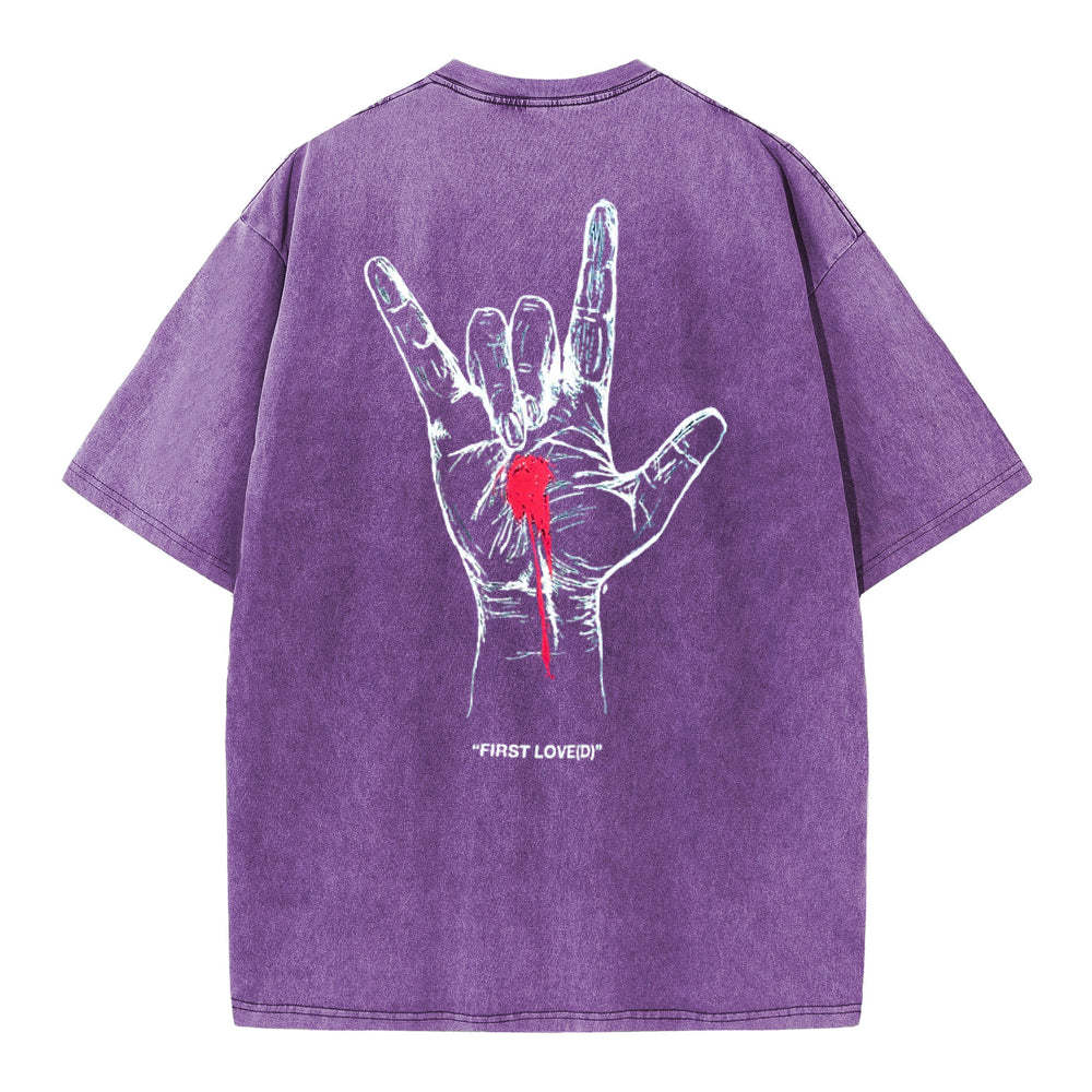 First Love Christian Washed T-Shirt