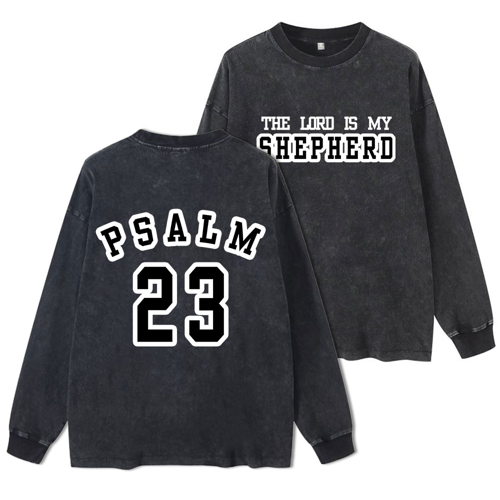 PSALM Washed Long Sleeve T-Shirt