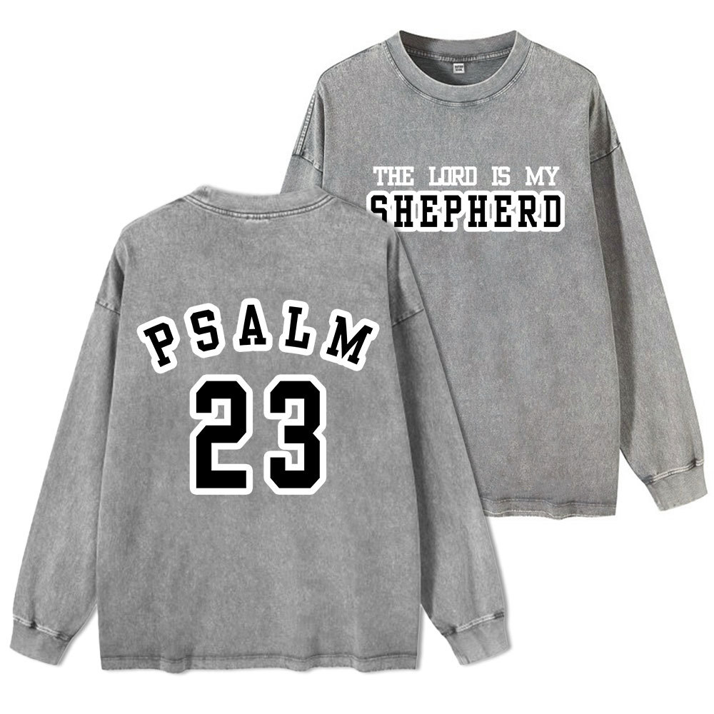 PSALM Washed Long Sleeve T-Shirt